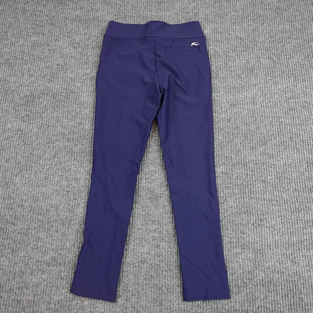 KJUS Treggings Leggings Girls 11-12 Purple Ankle Stretch Elastic Waist K00524